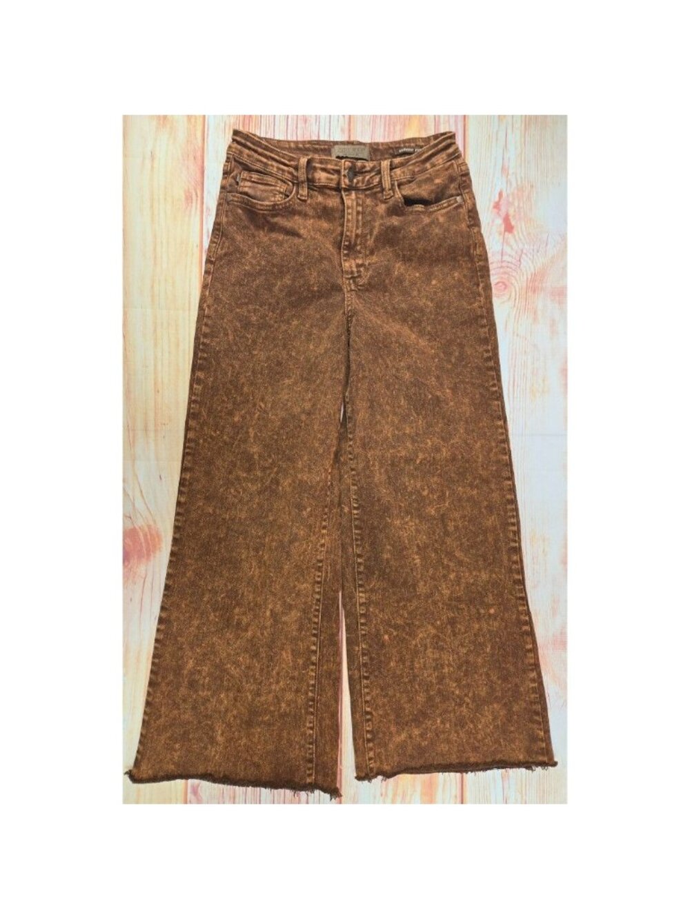 Judy Blue Womens Pumpkin Spice Wide Leg Jeans 9/29 (27x26.5)